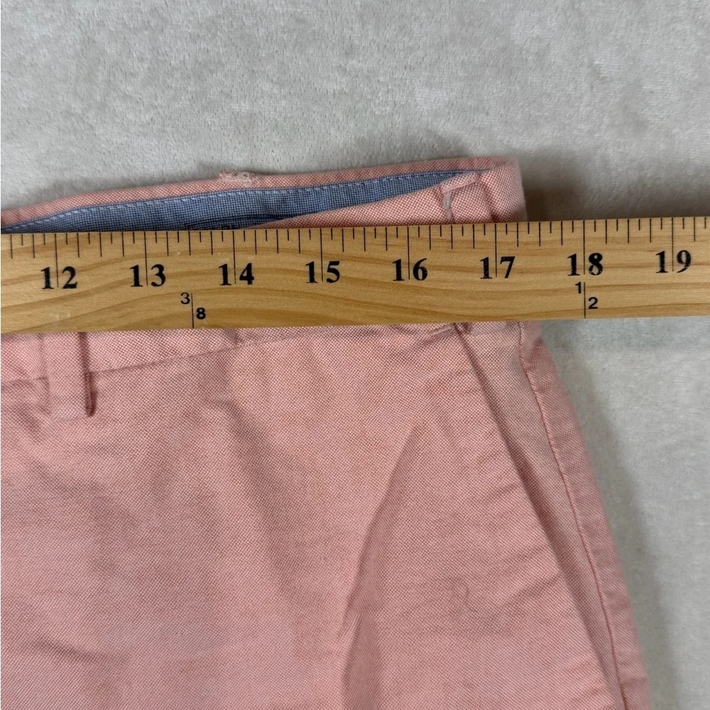 Polo Ralph Lauren 35W Light Pink Orange 100% Cotton Flat Front Shorts